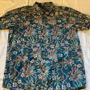 Patagonia A/C Shirt Mens Large Organic Cotton Tropical Print SP22 MSRP $69